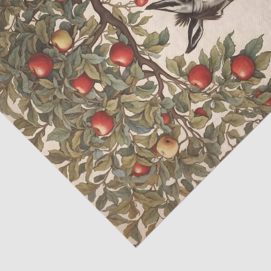  ezel onder een appelboom tissuepapier (Detail)