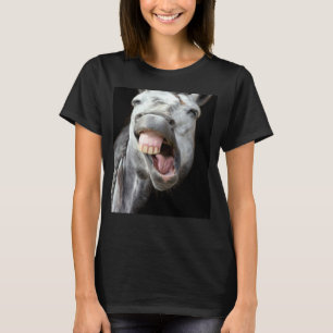 Ezel Paard Gezicht Laat Cute en Gezicht Anima Zich T-shirt