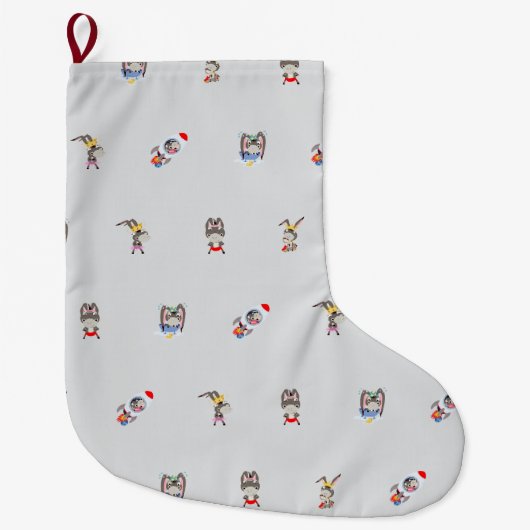 ezel patroon kerstsok (Voorkant)