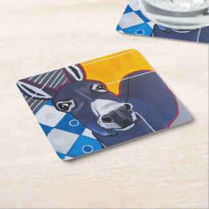 Ezel Punch Schilderij van Alfred Fox Kartonnen Onderzetters