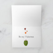 Ezel teddybeer hart vlag Valentijn Feestdagen Kaart (Binnen)