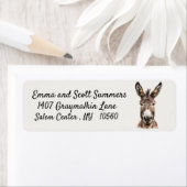 Ezelboerderij Mooie waterverf kunst Etiket (Insitu)