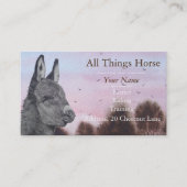 ezeldieren veearts oorspronkelijke kunstontwerp visitekaartje (Voorkant)