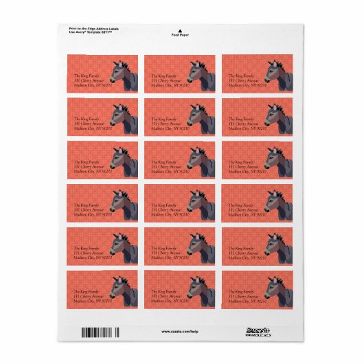  ezellabel etiket (Full Sheet)