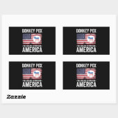 Ezelpokken De ziekte die Amerika verwoest Rechthoekige Sticker (Vel)