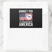 Ezelpokken De ziekte die Amerika verwoest Rechthoekige Sticker (Tas)