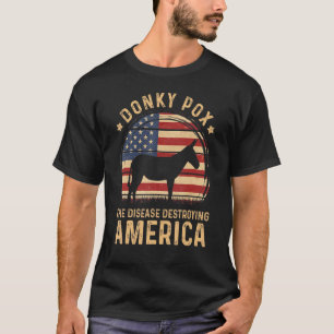 Ezelpokken De ziekte die Amerika verwoest Vintage  T-shirt