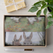 Ezels en Ganzen Boerderij Vrienden door Herbert We Tissuepapier (Geschenk)