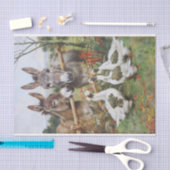 Ezels en Ganzen Boerderij Vrienden door Herbert We Tissuepapier (Craft)