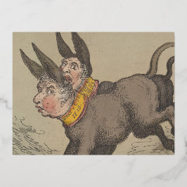 Ezels - Folie Vakantie Briefkaart