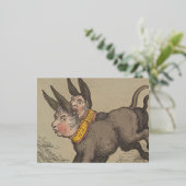 Ezels - Folie Vakantie Briefkaart (Staand Voorkant)