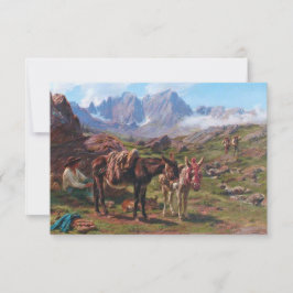 Ezels in de Pyreneeën (Rosa Bonheur) Kaart