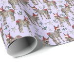 Ezels in Santa Hats Christmas Wrapping Paper Cadeaupapier<br><div class="desc">Ezels in Santa Hats Christmas Wrapping Paper. De kleur van het papier is Paars. Verkrijgbaar in meerdere kleuren,  maten en twee afwerkingen. www.hotpocketgraphics.com</div>