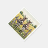 Ezels staan achter een hek in een Boerderijen weil Servet (Hoek)