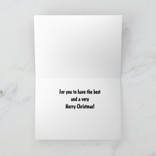EZELS WILLEN DAT JE DE BESTE KERST HEBT FEESTDAGEN KAART (Binnen)