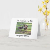 Ezels zeggen dat hij haw of ha ha 5e verjaardag kaart (Gele Bloem)