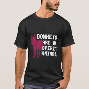 Ezels zijn mijn Spirit Animal Costume Boerderij Ho T-shirt