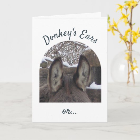 Ezelsjaren Kaart (Gele Bloem)