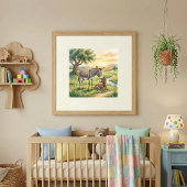 Ezelsmoeder en Veulen Nursery Poster