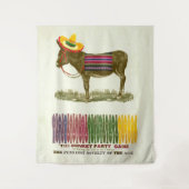 Ezelstaartje plakken wandkleed (Voorkant)