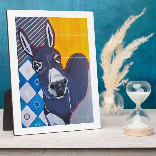 Ezelstoot Schilderij van Alfred Fox Fotoplaat (Zijkant)