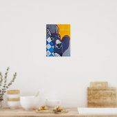 Ezelstoot Schilderij van Alfred Fox Poster (Keuken)