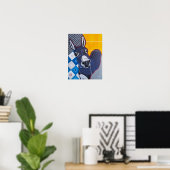 Ezelstoot Schilderij van Alfred Fox Poster (Thuiskantoor)