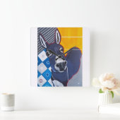 Ezelstoot Schilderij van Alfred Fox Vierkante Klok (Huis)