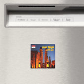 EzG030 EGYPT, LuxorTemple by Night, Afrika, Fridge Magneet (Insitu (Vaatwasser))