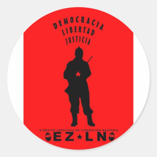 ezln ronde sticker (Voorkant)