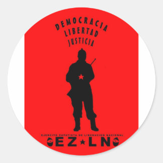 ezln ronde sticker