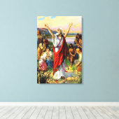 Ezra 8 Ezra Prays voor Gods Help Canvas (Insitu (Houten vloer))