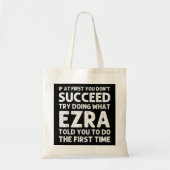 EZRA Gift Name Personalized Birthday Funny Christm Tote Bag (Voorkant)