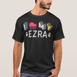 Ezra Persoonlijke benaming Ezra Pet Lover T-shirt