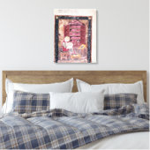 Ezra schrijft heilige boeken canvas afdruk (Insitu (Slaapkamer))