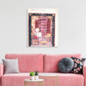 Ezra schrijft heilige boeken canvas afdruk (Insitu (Woonkamer))