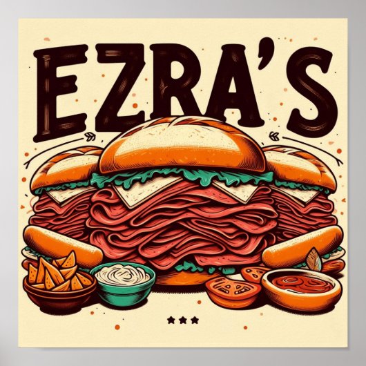 Ezra's Deli Poster (Voorkant)