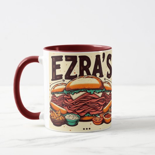 Ezra's Deli Two Tone Mok (Links)
