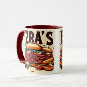 Ezra's Deli Two Tone Mok (Voorkant links)