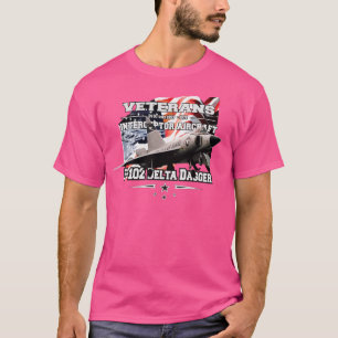 F102 Delta Dagger interceptor vliegtuig T-shirt