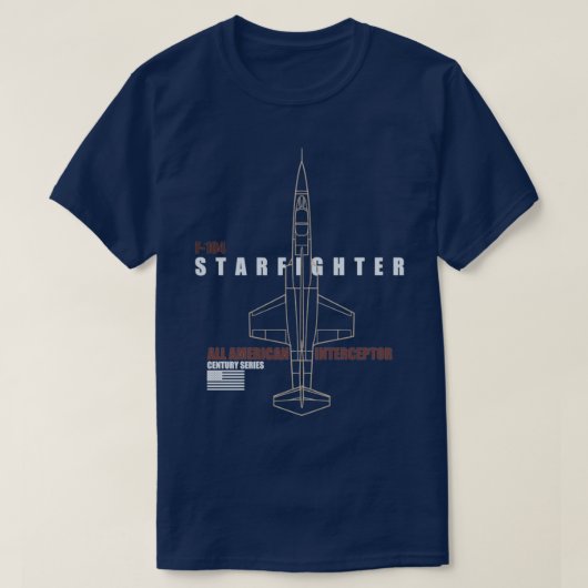 F104 Starfighter  T-shirt (Design voorkant)