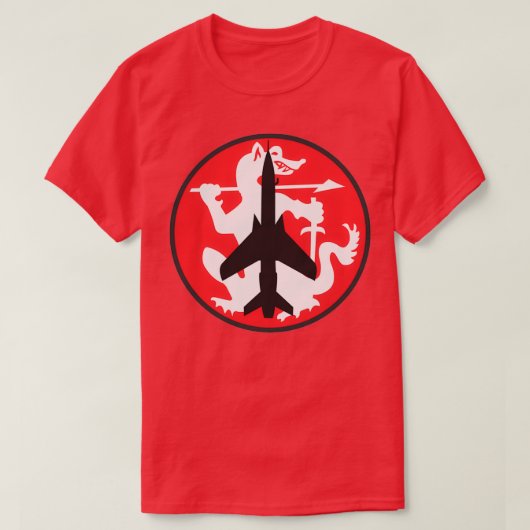 F105G Thunderchief Wild Weasel Badge Clean Style T-shirt (Design voorkant)
