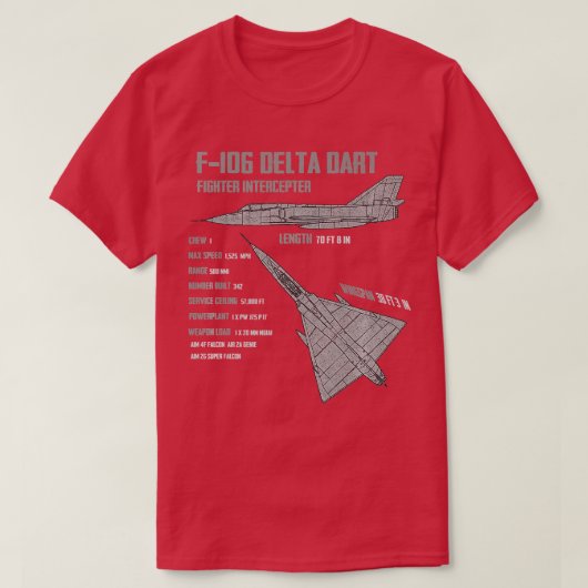 F106 Delta Dart T-shirt (Design voorkant)