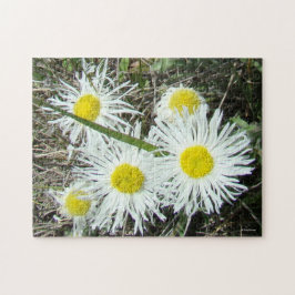 F10 Witte wilde bloemen Pluimfijnstraal Legpuzzel