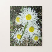 F10 Witte wilde bloemen Pluimfijnstraal Legpuzzel (Verticaal)