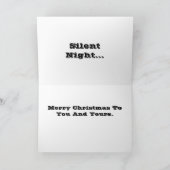 F117 Stealth Fighter Bomber Silent Night America Feestdagen Kaart (Binnen)