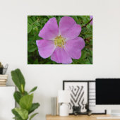 F11 Prairie Wilde Roos "Rosa arkansana" Poster (Thuiskantoor)
