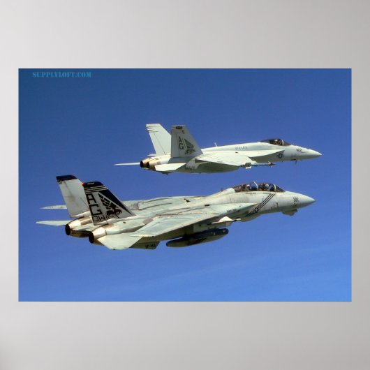 F14 en F18 Poster (Voorkant)