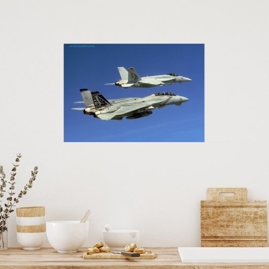 F14 en F18 Poster (Keuken)