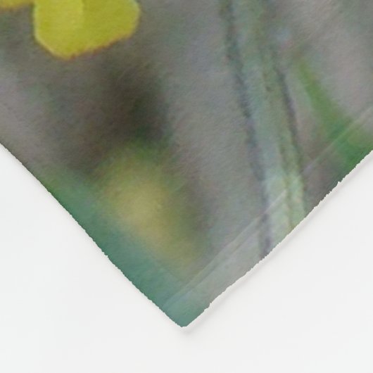 F14 Gele wilde bloemen Fleece Deken (Hoek)